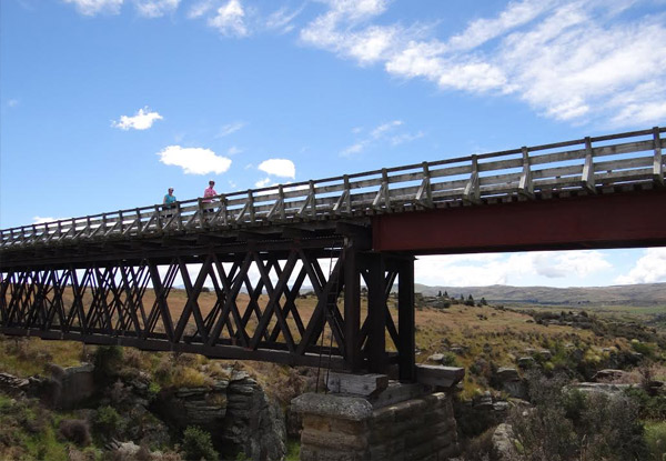 $820pp for a Four-Day/Three-Night Otago Central Rail Trail Cycle Tour (value
up to $1,295)