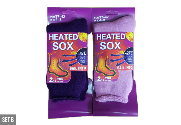 $20 for Two Pairs of Thermo Fleece Sox – Four Options Available with Free Shipping