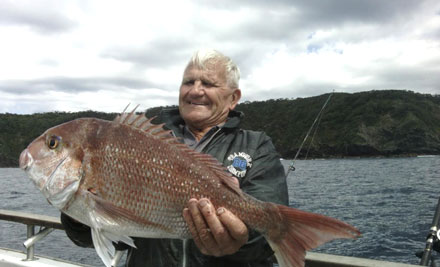 $95 for a Full Day Fishing Trip incl. Tackle & Bait, Morning Tea & Light Lunch for One, or $185 for Two People (value up to $404)