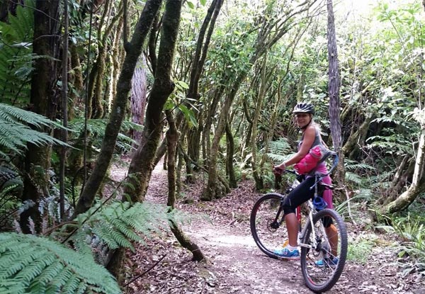 $25 for an Ohakune Old Coach Road Mountain Biking Adventure (value up to $50)