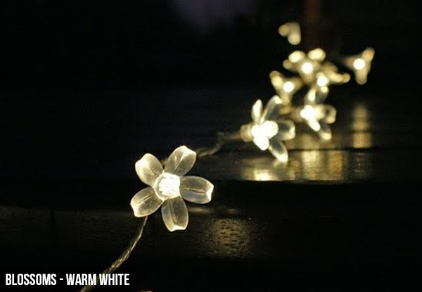 $10 for a Set of 20-LED Solar Lights - Available in Blossom or Dragonfly