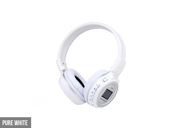$37 for a Pair of Wireless Headphones with FM Radio & LCD Screen with Free Shipping