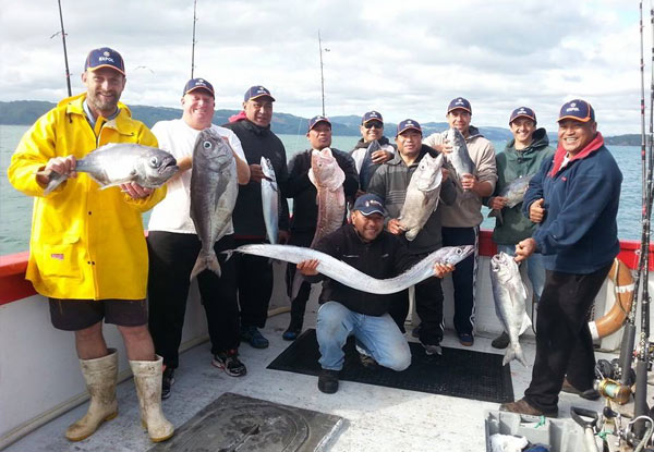$49 for a Four-Hour Fishing Trip, $79 for a Six-Hour South Coast In-Shore Fishing Trip or $105 for a Nine-Hour Deep Water Charter in Cook Strait – Options to incl. Rod Hire, Tackle & Bait (value up to $190)