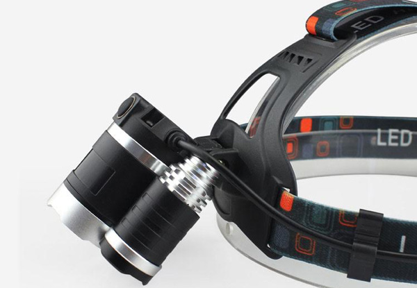 $19.90 for an Ultra-bright 3 x Cree T6 30W LED Outdoor Sports Headlight or $37.90 for Two