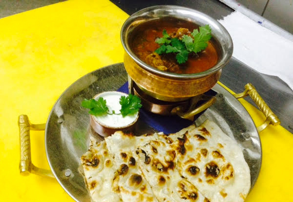 $19 for Two Takeaway Curries with Rice, Naan & Drinks