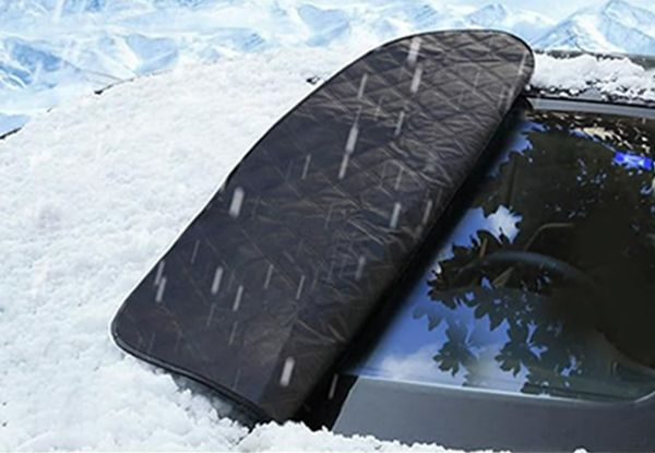 Car Windshield Snow Cover with Reflection Strips - Three Styles Available