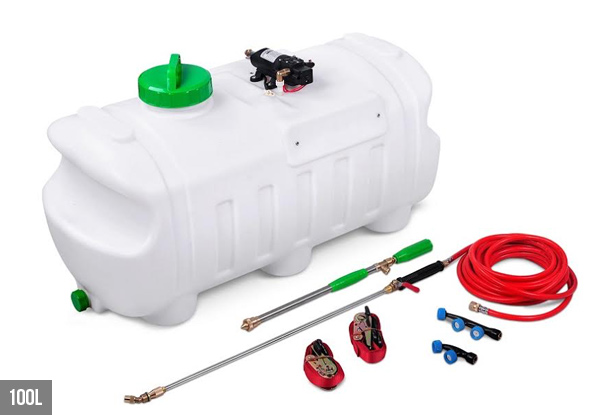 $179 for a 50L ATV Weed Sprayer, or $229 for a 100L Sprayer