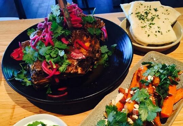 $68 for a Whole Lamb Shoulder, Naan Bread, Yoghurt Dip & Harissa Carrots - for up to Four People (value $120)