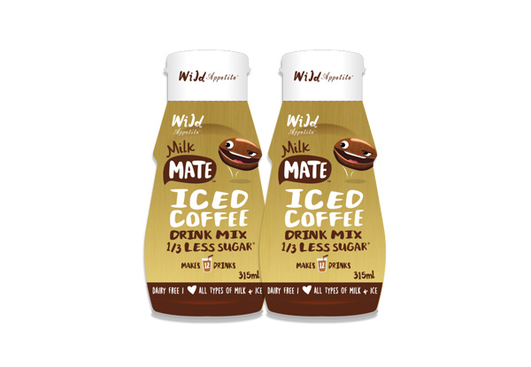 $6.90 for Two Bottles of Wild Appetite Milk Mate Iced Coffee Drink Mix with 1/3 Less Sugar (value $11.50)
