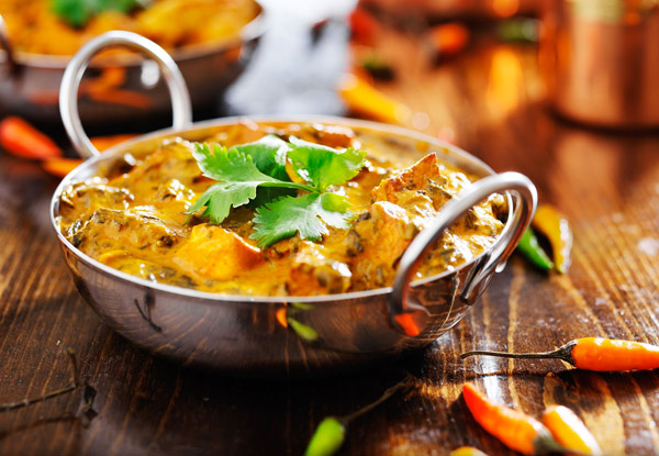 $20 for Any Two Mains, Two Naan & Rice (value up to $51)