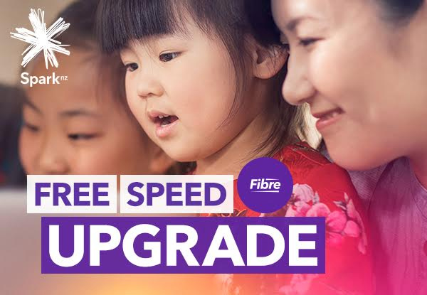 Get Unlimited Data Spark Fibre 100 at the same price as Spark Fibre 30 for 12 Months – With Bonus $50 GrabOne Credit & much more. See if you can get Fibre at spark.co.nz/getfibre