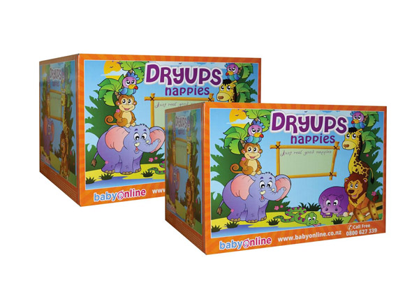 $39 for a Bulk Box of Dryups Nappies - Available in Eight Sizes