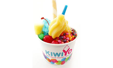 $3 for $6 Worth of KiwiYo Frozen Yoghurt & Toppings