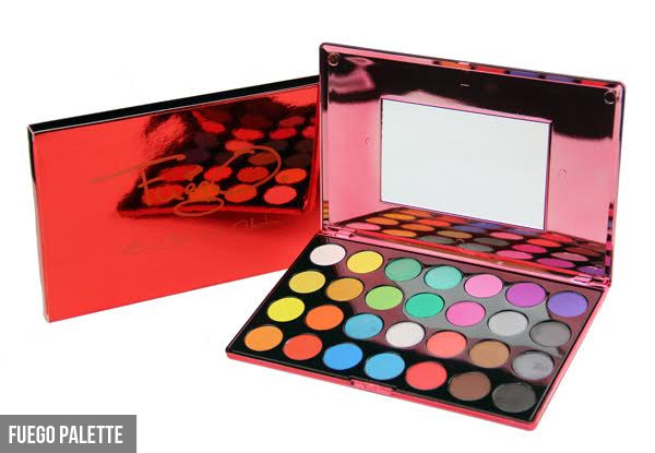 $29 for a Fuego Palette Eyeshadow Make-Up Set, $25 for a Smokey Eye Palette, or $19 for a Black Out Gel Liner & Brush Set