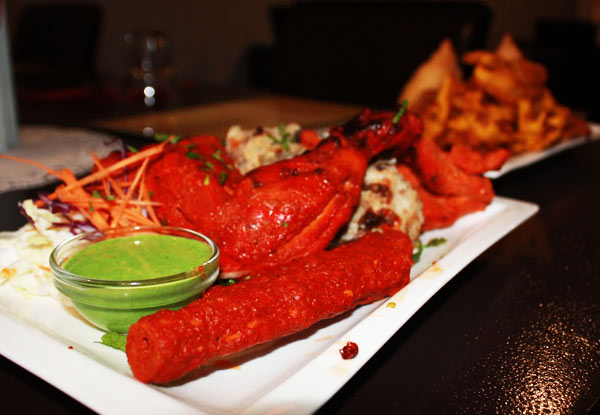 $36 for an Indian Meal for Two People incl. Shared Entree Platter, Two Main Curries, Naan & Two House Wines – Valid Any Night (value up to $60)