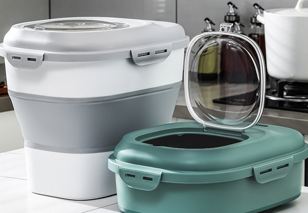 Collapsible Pet Food Storage Container - Two Colours Available