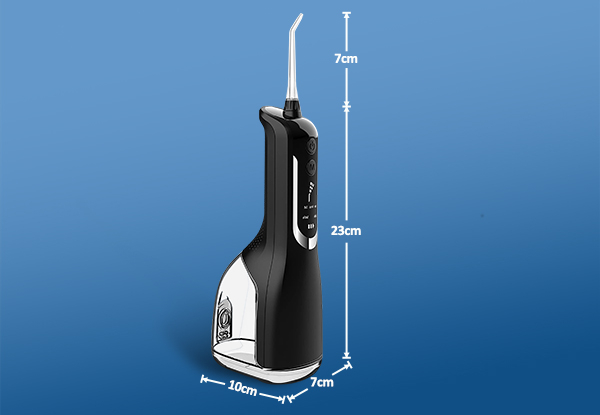 Five-Mode Cordless Water Flosser Incl. Five Jet Tips - Two Colours Available