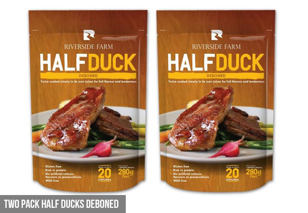 $12 for Two Packs of Duck Legs or $20 for Four Premium Duck Breasts or Two Half Ducks Deboned