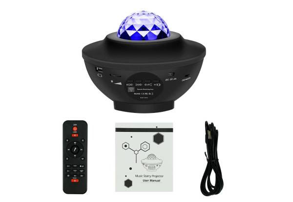 LED Smart Night Light Bluetooth Projector