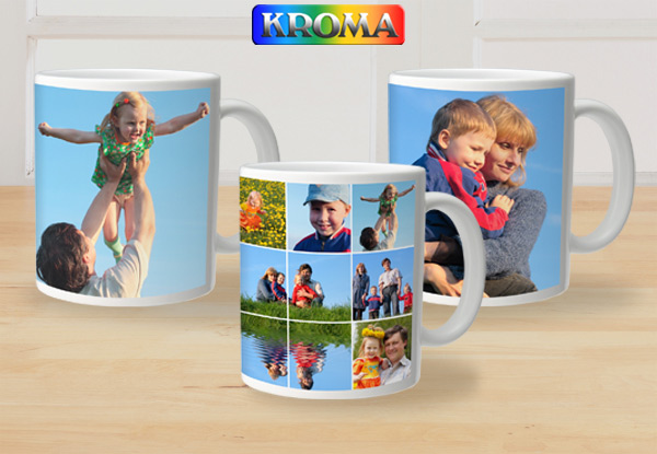 $17 for Two Standard White Mugs with Full Wrap Image or $19 for a Magic Wow Mug incl. Nationwide Delivery