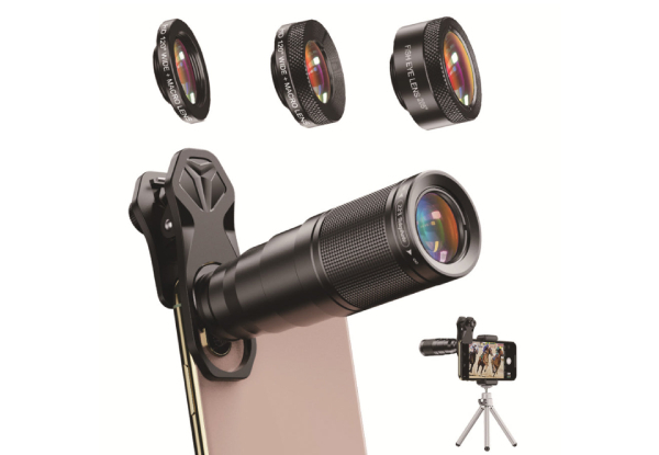 22x Monocular Telescope Phone Camera Lens Kit