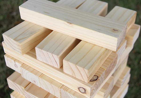 $45 for a 60-Piece Giant Wooden Tower Game