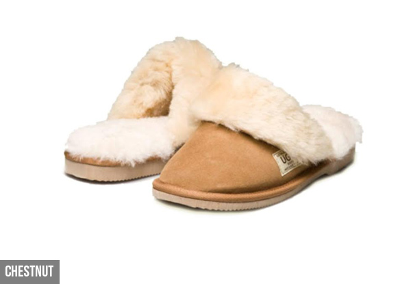 $69 for a Pair of Unisex UGG Fur Trim Scuffs – Available in Five Colours with Free Shipping