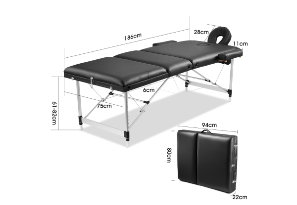 Aluminium Massage Table Bed