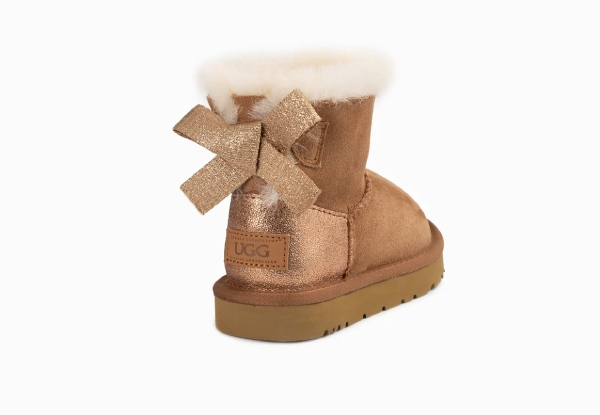Ugg Kids Bailey Bow Glitz Boots - Three Sizes Available