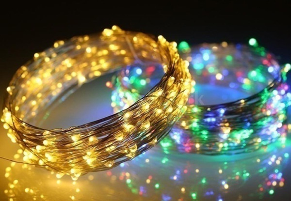Outdoor 20m Solar Strip Mini String LED Light - Three Colours Available