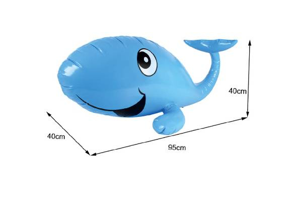 Inflatable Blue Whale Water Spray Play Mat