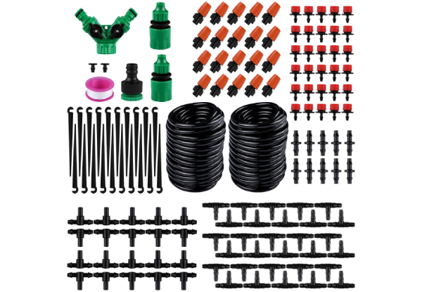 148-Piece Watering Drip Irrigation Hose Kit System - Option for Two-Pack