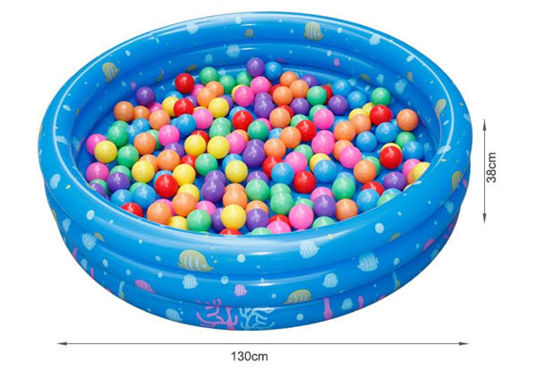 $179 for a Kid's Playground Swing & Slide Set with Ball Pool - Available in Two Colours