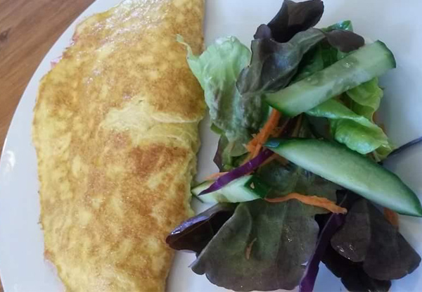 $10 for an Omelette with Three Fillings & a Regular Coffee or $15 for French Toast & a Regular Coffee - Valid until 2pm Daily (value up to $21.70)