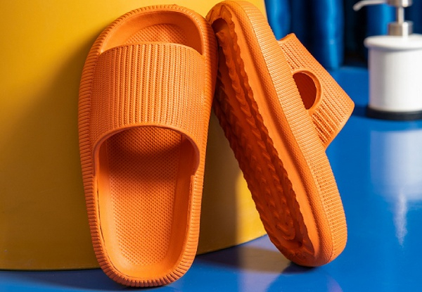 Women's Thick Platform Soft Slides - Available in Three Colours & Four Sizes