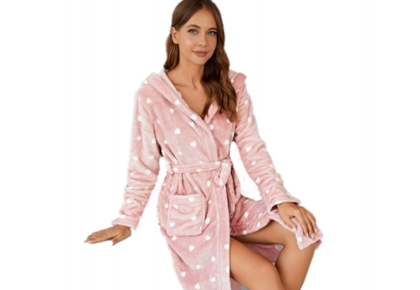 Printed Bathrobe - Available in Two Colours & Four Sizes