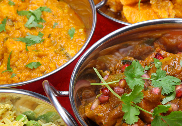 $20 for Any Two Mains, Two Naan & Rice (value up to $51)