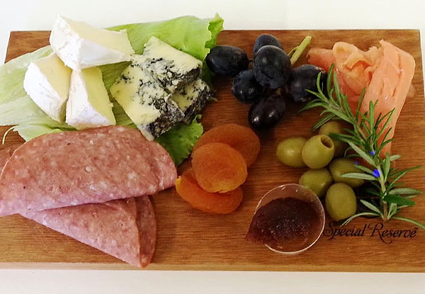 $22 for a Wine Tasting & Food Platter (value up to $38)