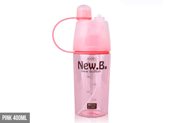 From $22 for a 400ml or 600ml Gym Water Spray Bottle