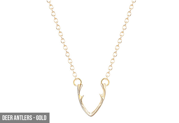 $12 for a Dainty Necklace Available in Five Styles in Silver or Gold