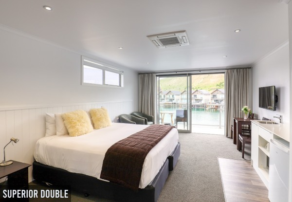 Luxury 5-Star Lakeside Stay for 2 at Marsden Lake Resort Cromwell incl. Late Checkout & $30 Food & Beverage Voucher Per Night, WiFi & Free Parking - Superior Double Lake View, Twin Studio with Lakeview or One-Bedroom Villa with Lake View Rooms Available