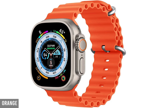 Ocean Band Strap Compatible with Apple Watch - Available in Six Colours & Two Sizes