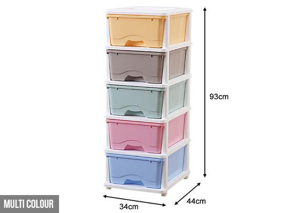 $55 for a Five Drawer Storage Cabinet – Available in Two Types