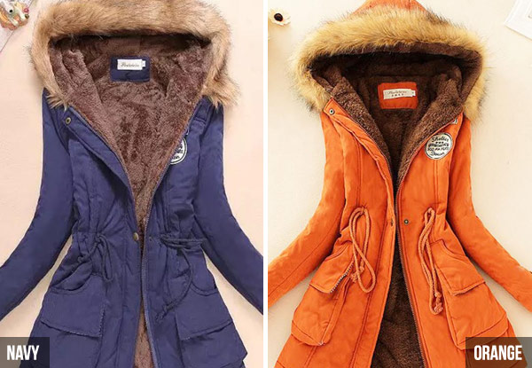 $55 for a Winter Military Style Hooded Jacket  – Seven Colours Available
