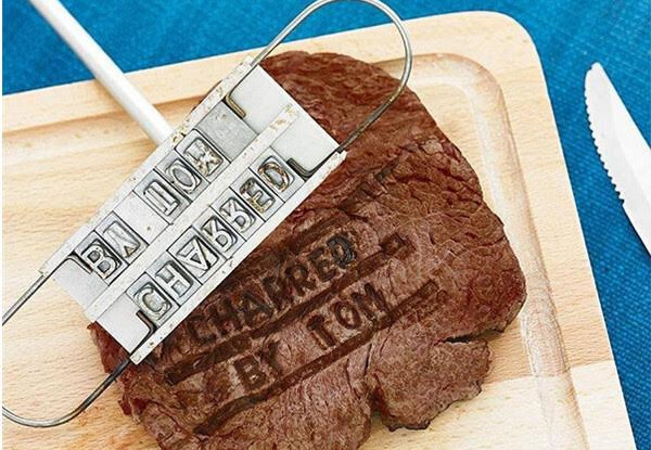 $22 for a BBQ Meat-Branding Iron with a Set of Letters