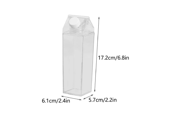 500ml Transparent Portable Beverage Bottle