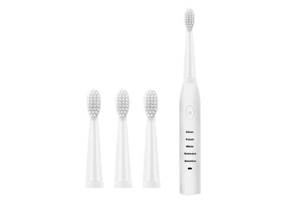 Electronic Washable Toothbrush - Four Colours Available