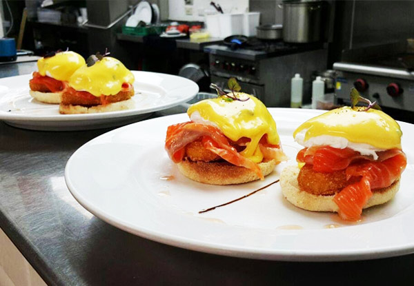 $29 for Two Breakfast, Lunch or Pizza Menu Mains or $56 for Four (value up to $104)