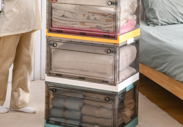 Foldable & Stackable Storage Box - Two Sizes Available
