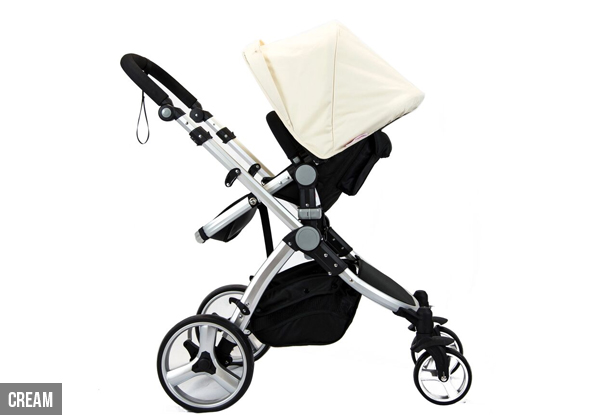 $185 for a Premium European Designed Four-Wheel Stroller – Available in Three Colours
